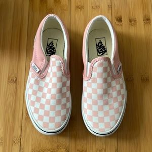 Brand New Vans Classic Slip-O - Checkerboard Powder Pin - Kids size 2